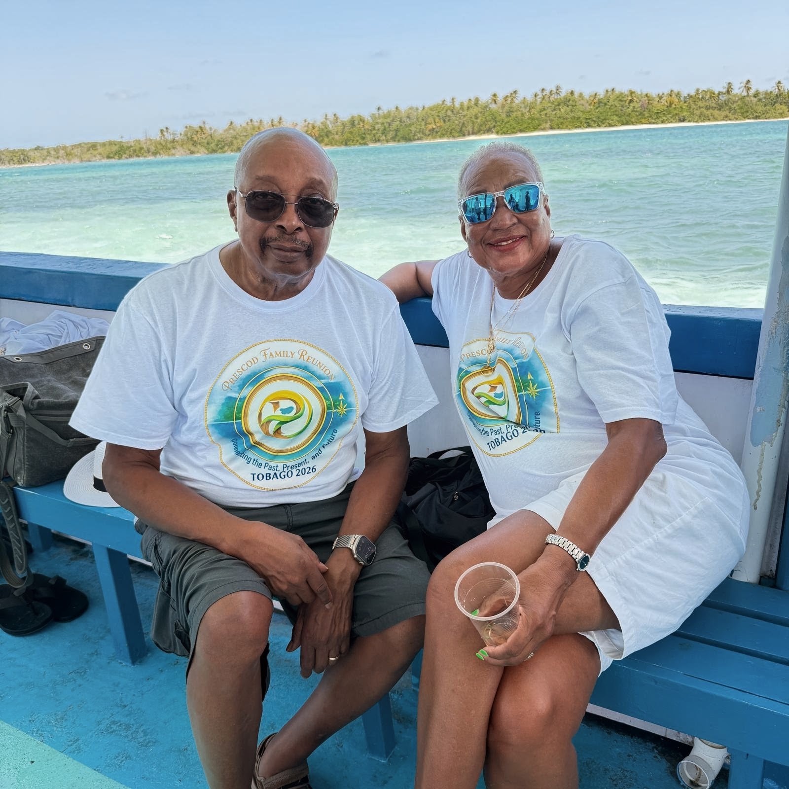 Boat ride in reunion shirts