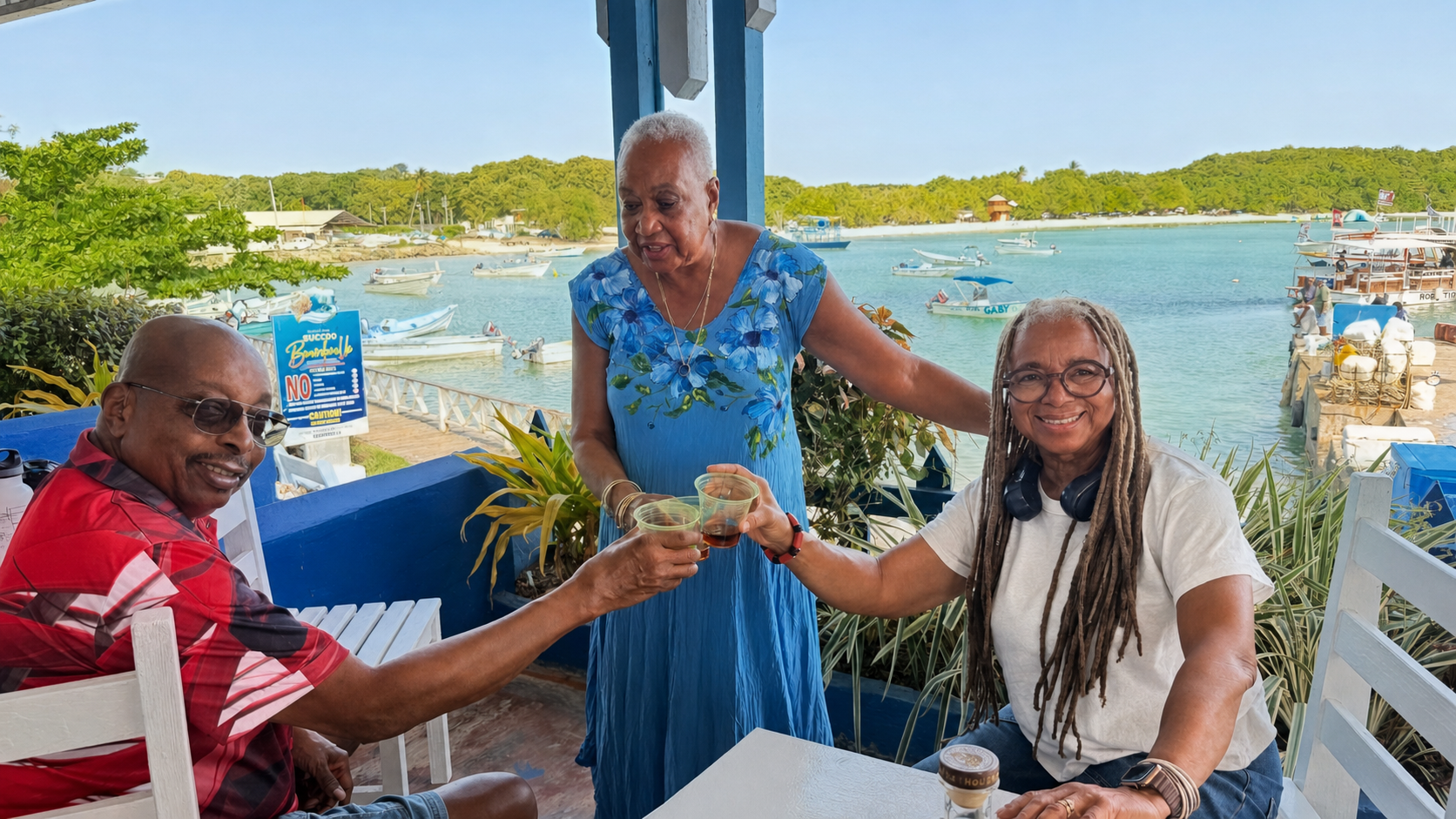 A toast by the water in Tobago