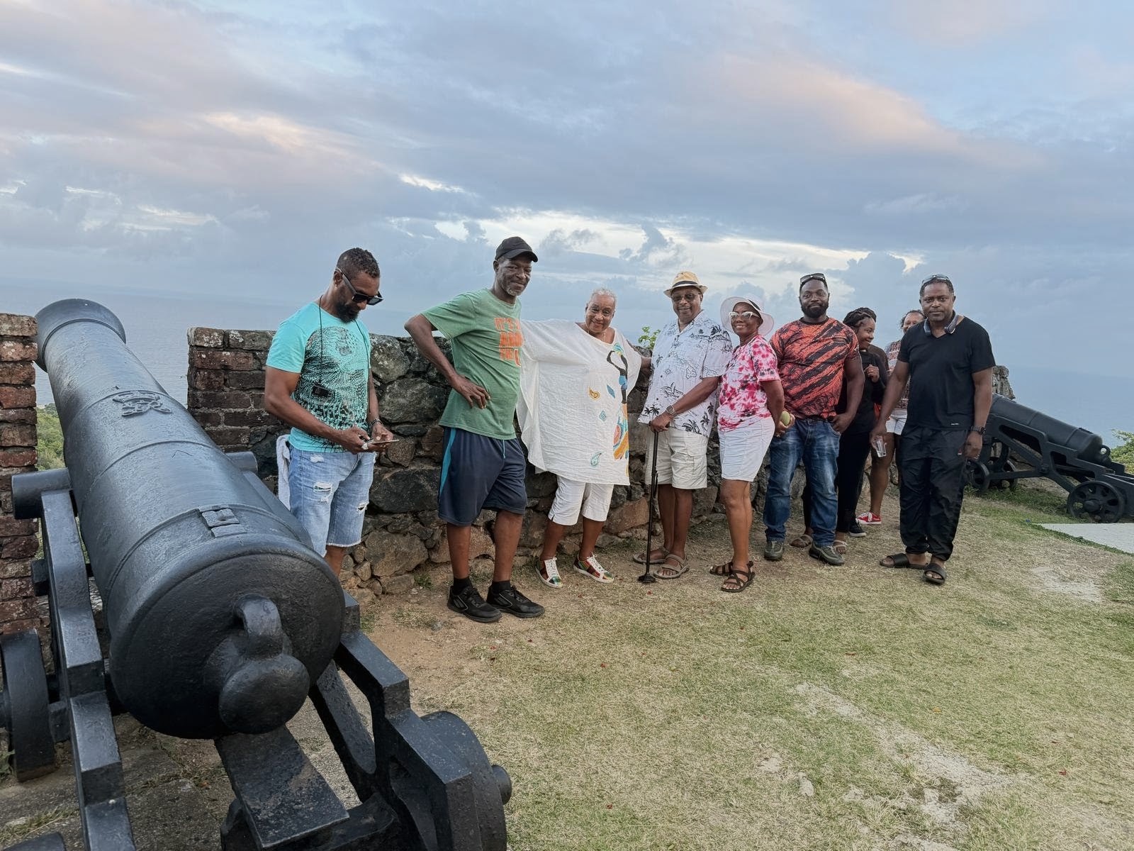 Gathered by the fort cannons